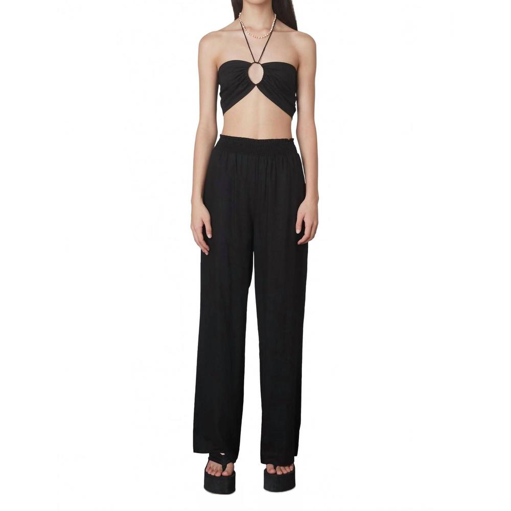 NEW NIA mallorca wide leg pants in black
